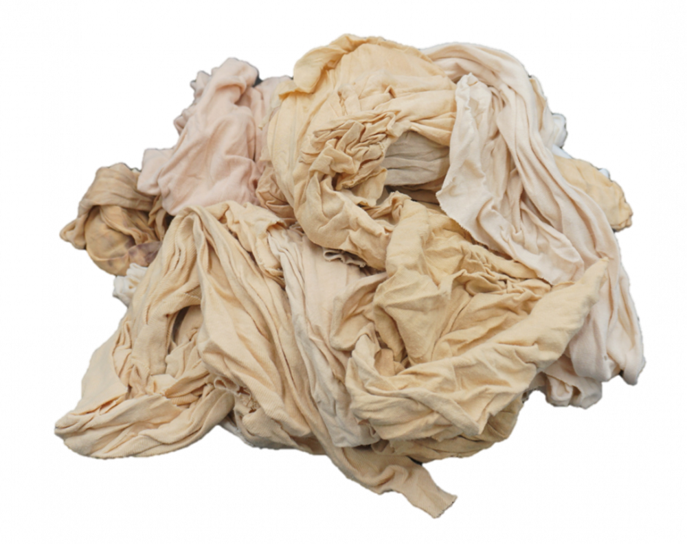 New Washed Tan Material Rags - Desert Storm - 50 LB Box