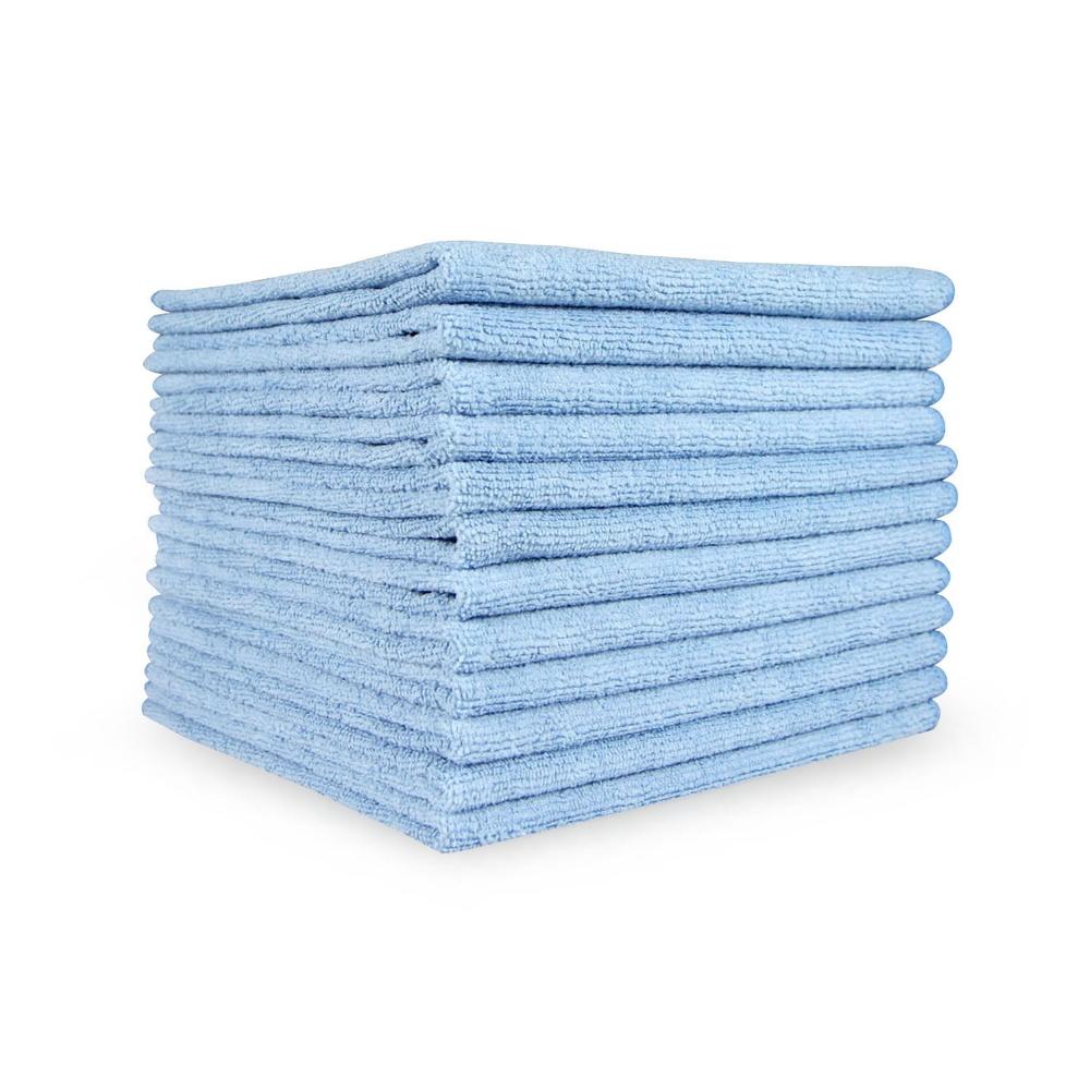 Blue Microfiber Towel - 16&#34; x 16&#34; - 35 Gram