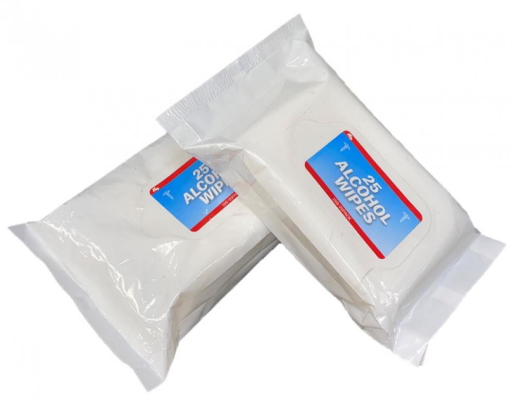 Resealable Alcohol Wipe Pouches