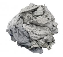 Anchor Wiping Cloth 20-202G-A - Gray Cotton T-Shirt Recycled Rags - 50 LB Box