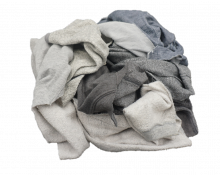 Anchor Wiping Cloth 20-206G-A - Gray Sweatshirt Recycled Rags - 50 LB Box