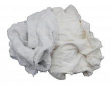 Anchor Wiping Cloth 20-208W-A - White Terrycloth Recycled Towels - 50 LB Box