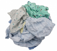 Anchor Wiping Cloth 20-212-A - Hospital Garment Recycled Rags - 50 LB Box