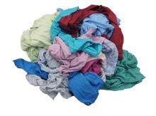 Anchor Wiping Cloth 20-202-A - Colored T-Shirt Recycled Rags - 50 LB Box