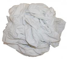 Premium Washed White Cotton knit Rags 50lbs Box